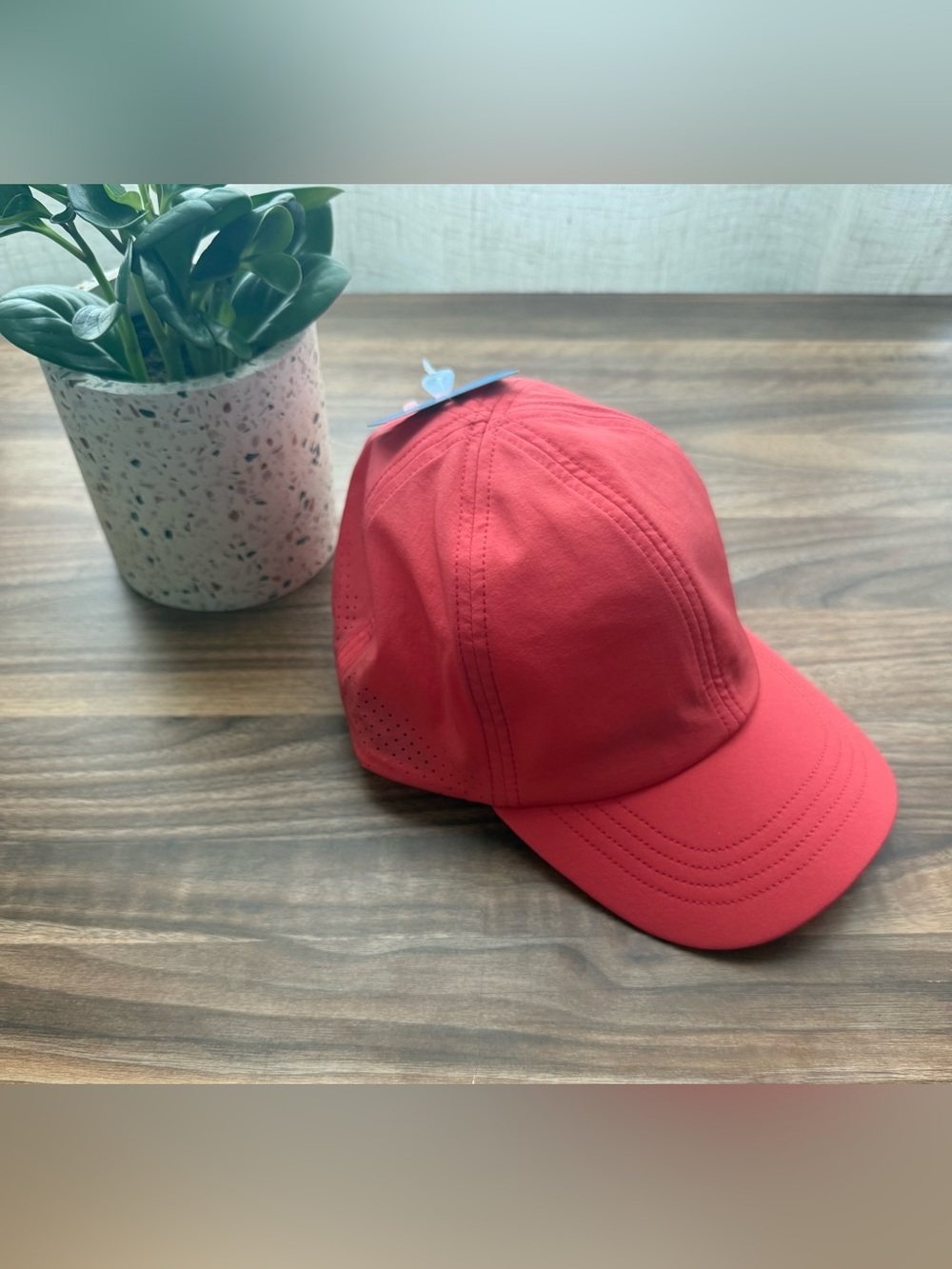 Watermelon Pink Coral Kids Athletic Performance Hat